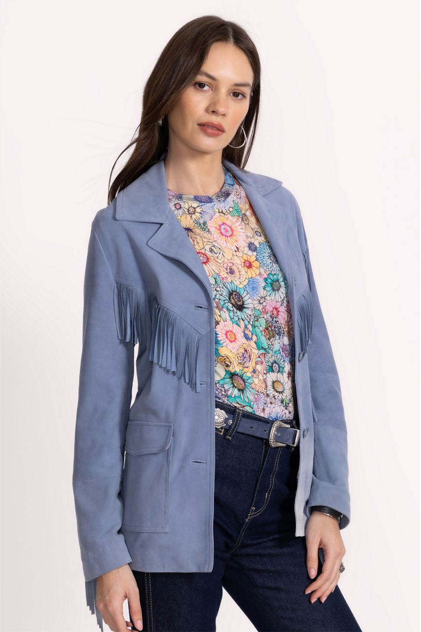 ITALIAN SUEDE FRINGE JACKET