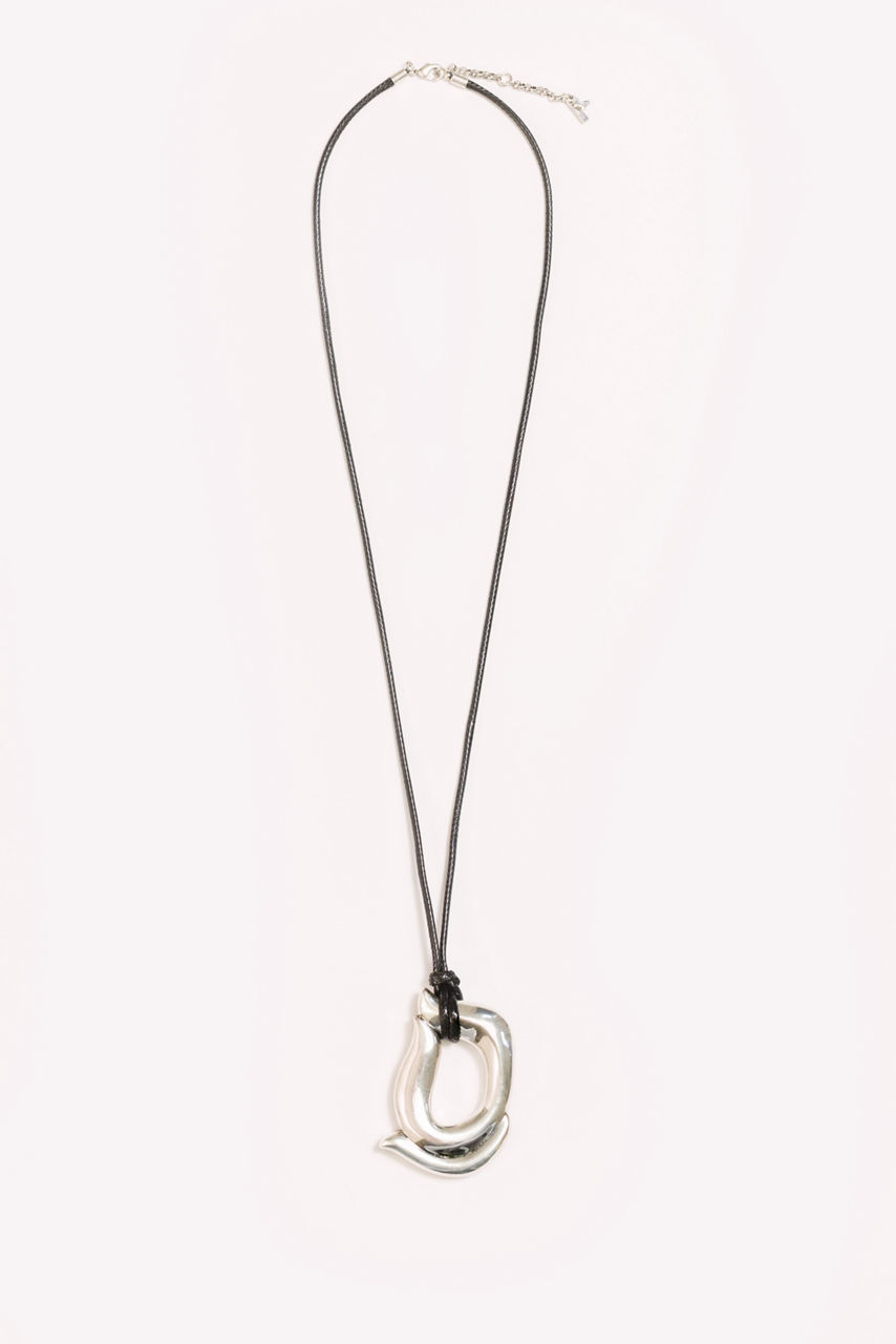 ABSTRACT SWOOSH PENDANT NECKLACE