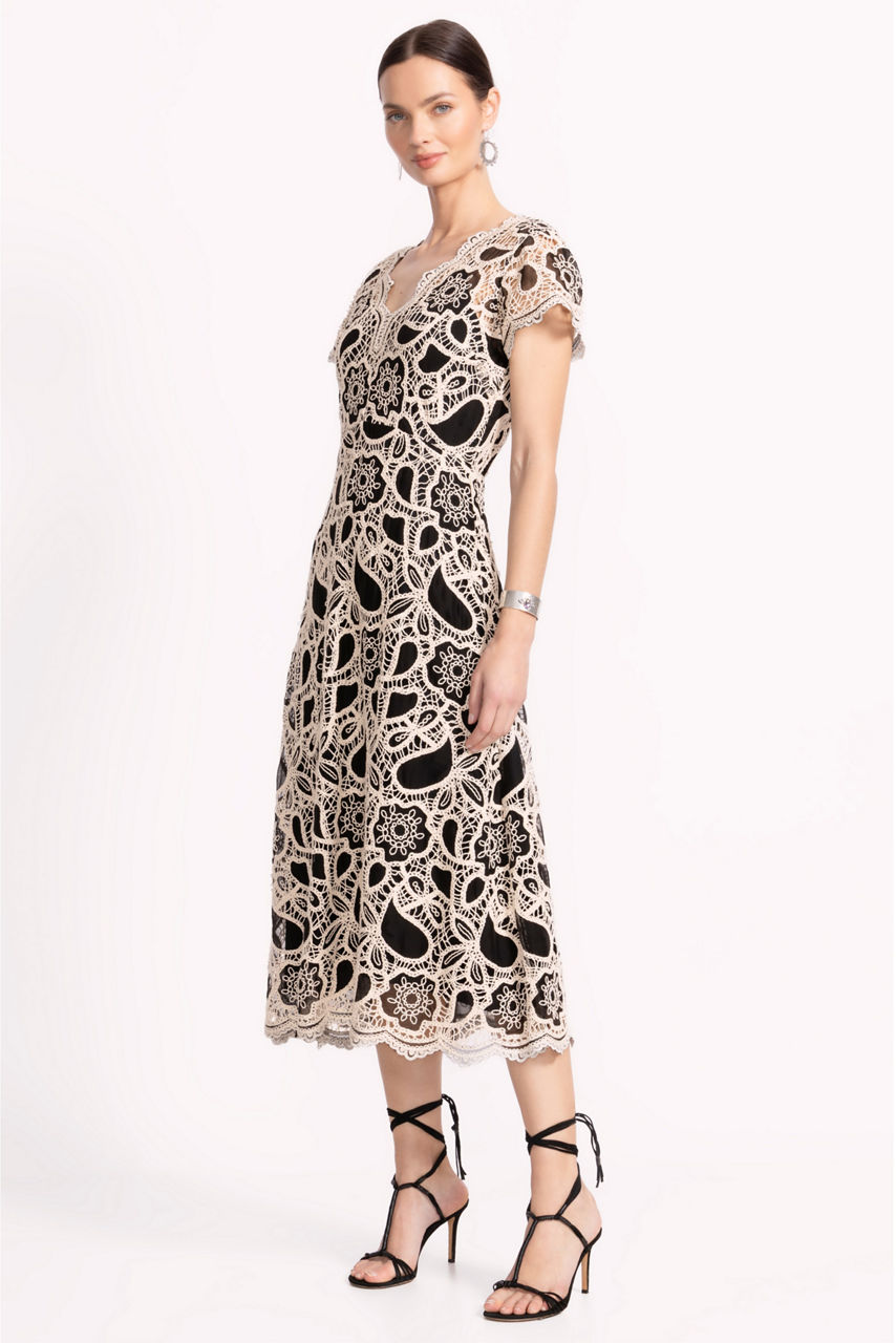 ADALINE SCALLOPED DRESS