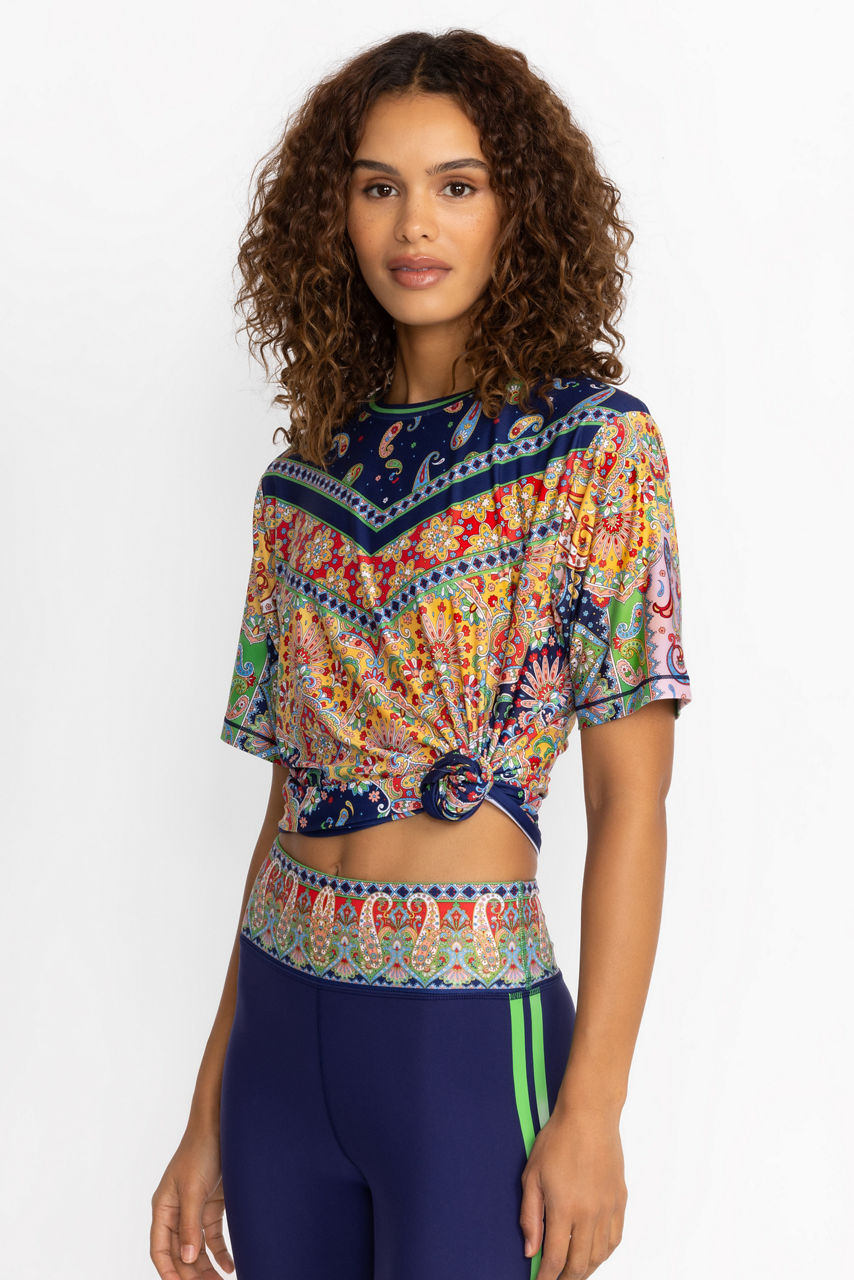 Bee Active Short Sleeve Oversize Crop Tee