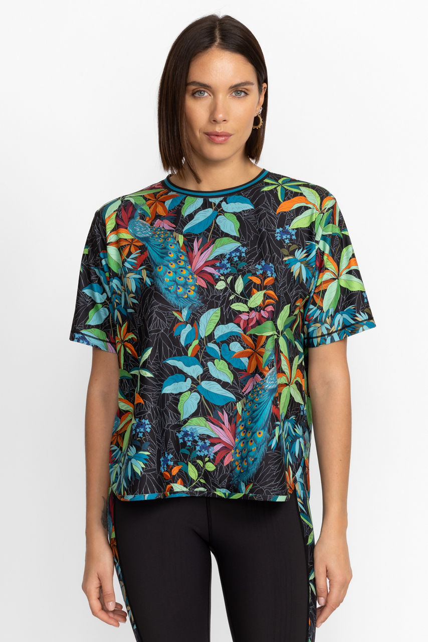 Buy Bee Active Short Sleeve Oversize Crop Tee | Johnny Was