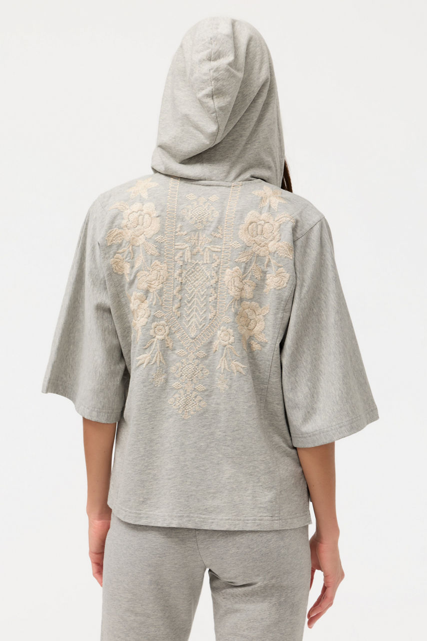 BEE ACTIVE DOLMAN SHORT SLEEVE HOODIE, , large image 5