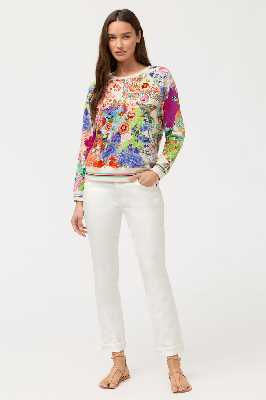 BEE ACTIVE RAGLAN CREW NECK SWEATSHIRT, , large image 2