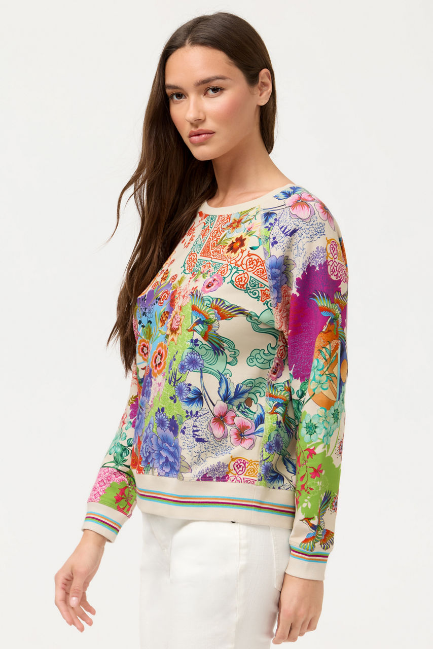 BEE ACTIVE RAGLAN CREW NECK SWEATSHIRT, , large image 3