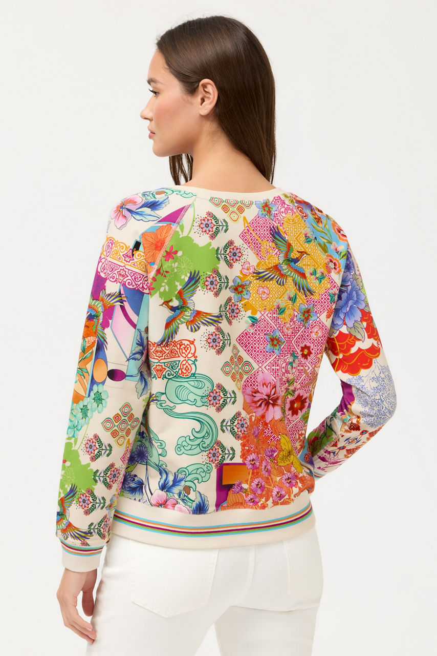 BEE ACTIVE RAGLAN CREW NECK SWEATSHIRT, , large image 4