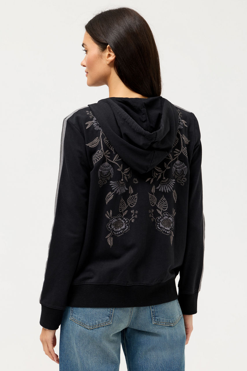 BEE ACTIVE ZIP FRONT HOODIE WITH TAPE, , large image 3