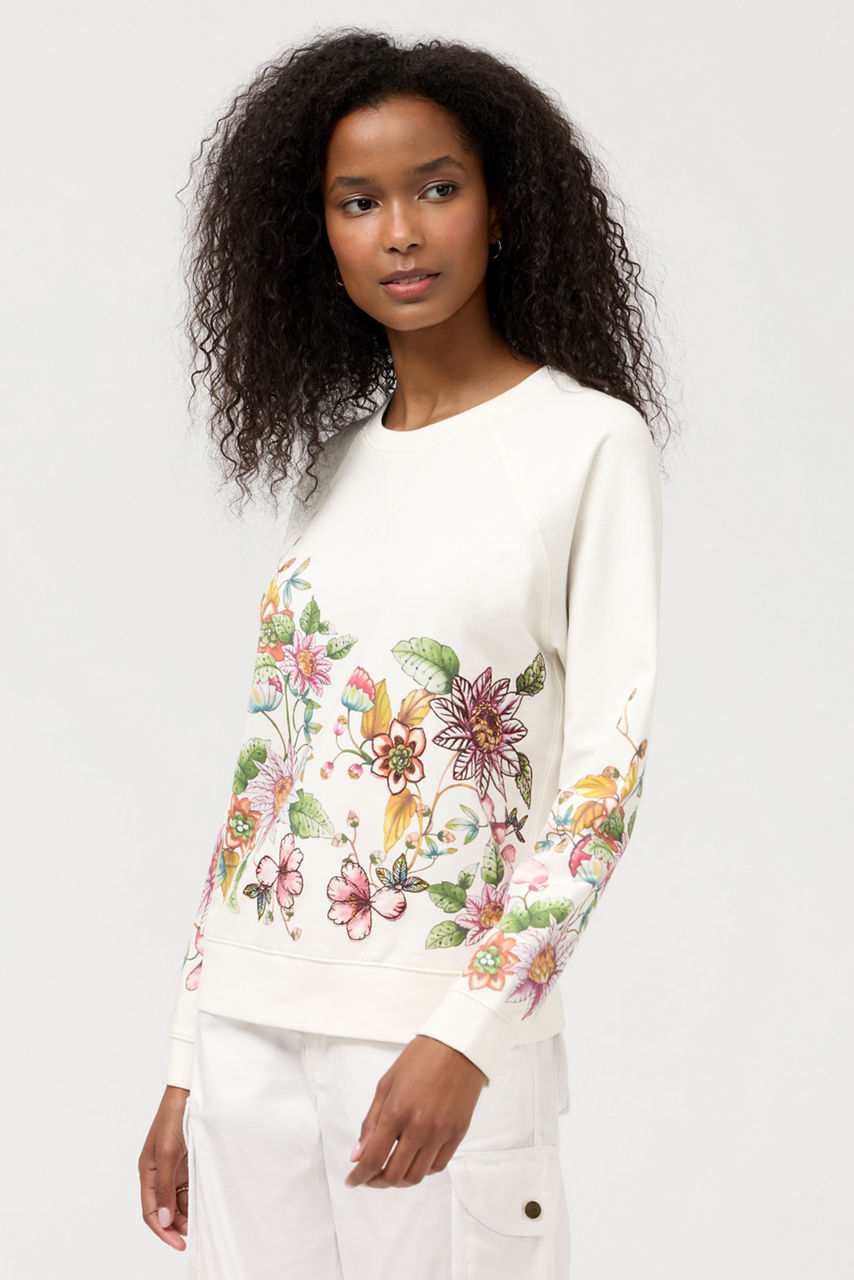 BEE ACTIVE RAGLAN CREW NECK SWEATSHIRT, , large image 1