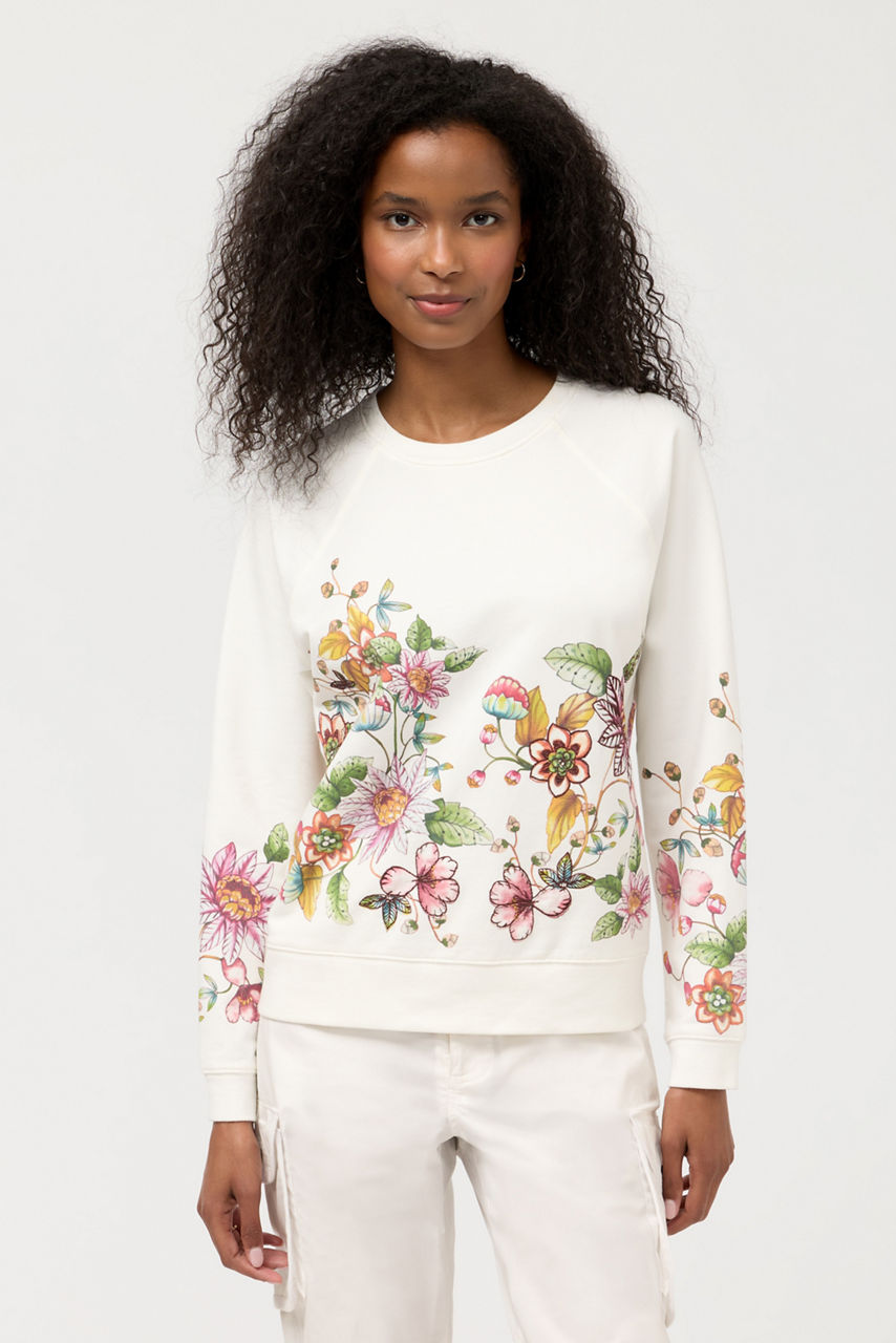 BEE ACTIVE RAGLAN CREW NECK SWEATSHIRT, , large image 2