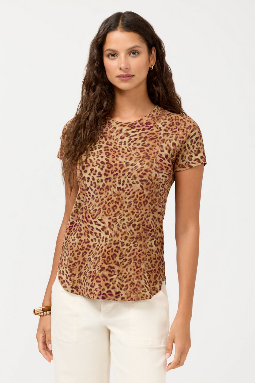 BEE ACTIVE RIBBED BASIC TEE, , large image 1