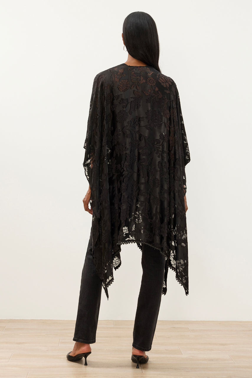 BURNOUT VELVET SHAWL, , large image 3