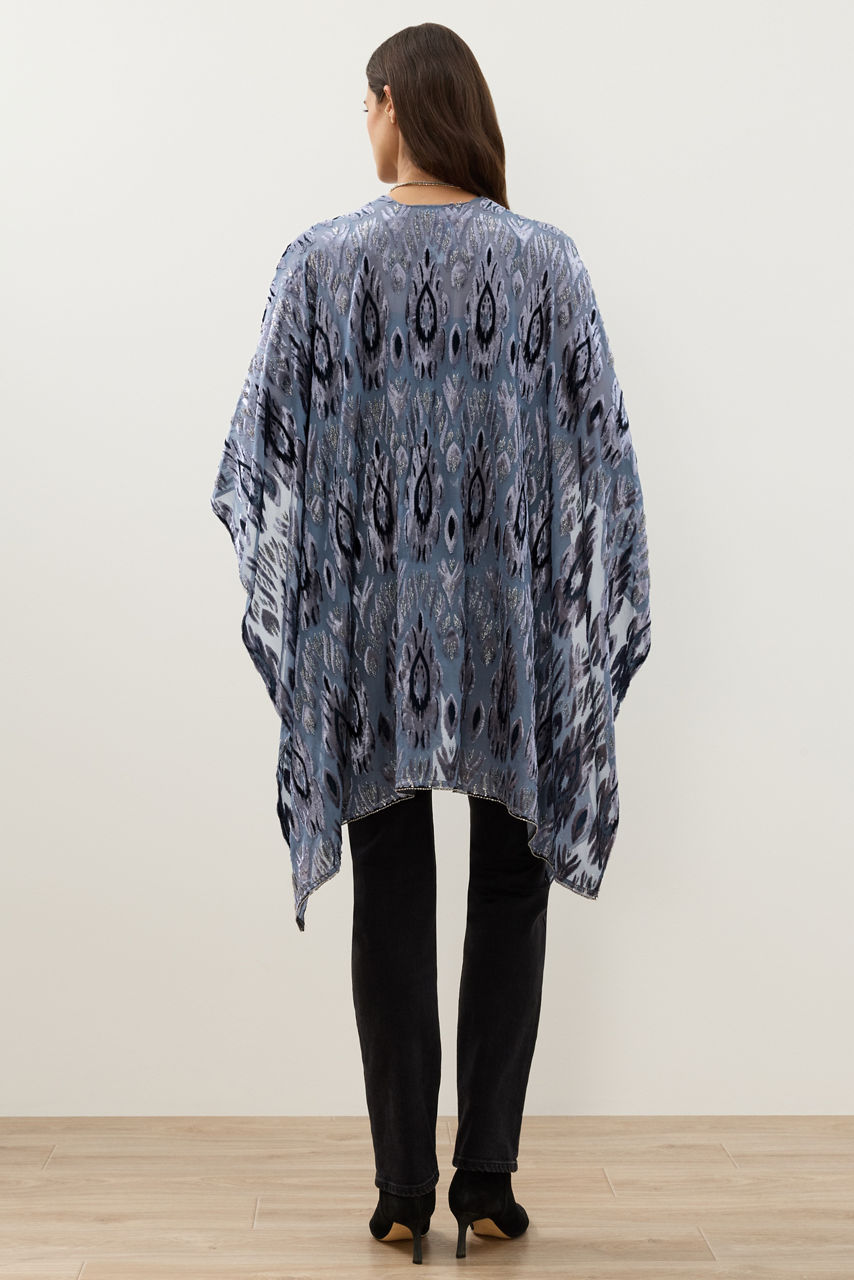 BURNOUT VELVET SHAWL, , large image 3