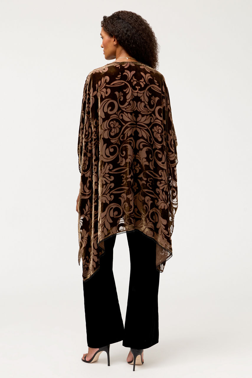 ETHEREAL LOVE BURNOUT VELVET SHAWL, , large image 3