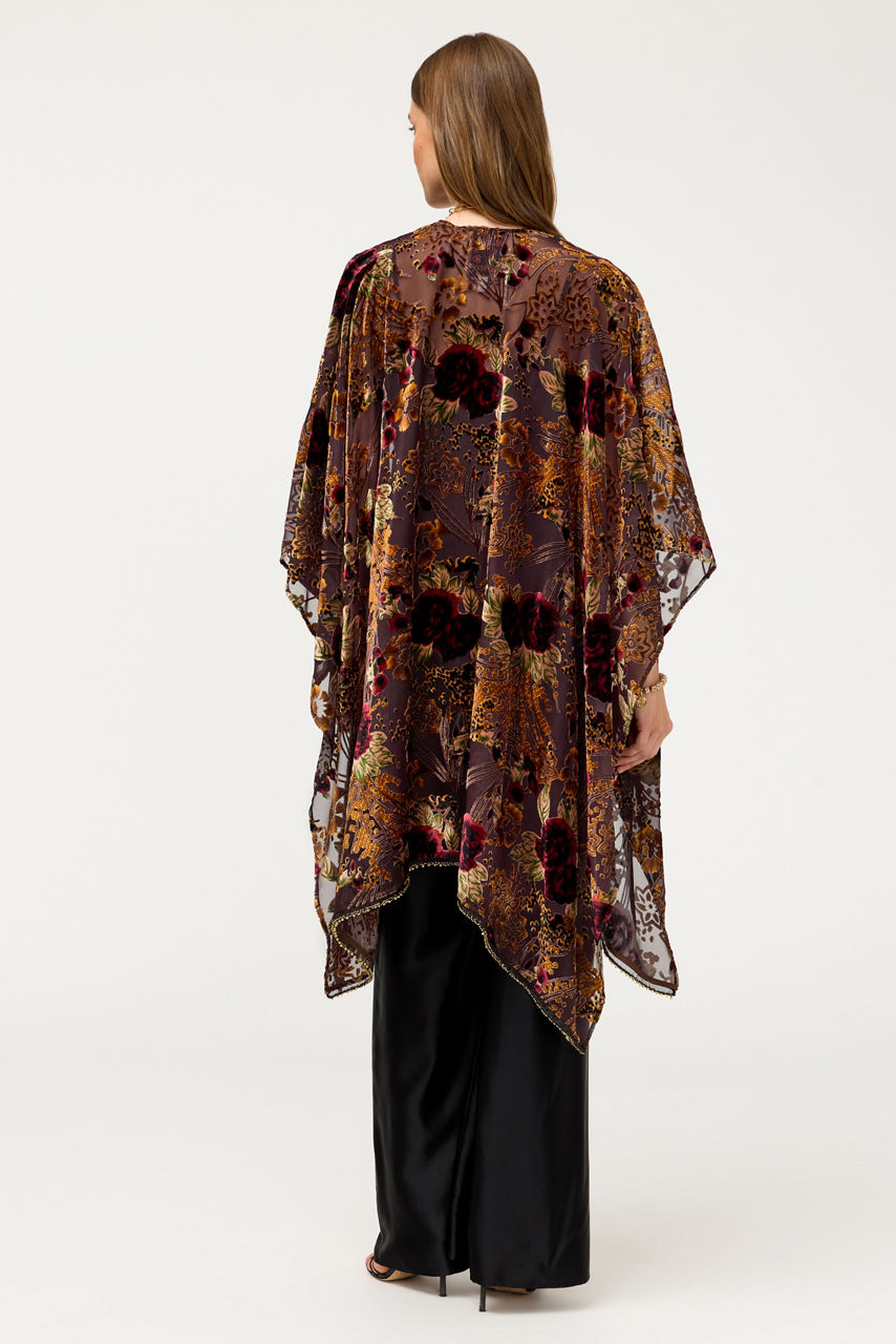 JOANNA BURNOUT VELVET SHAWL, , large image 3