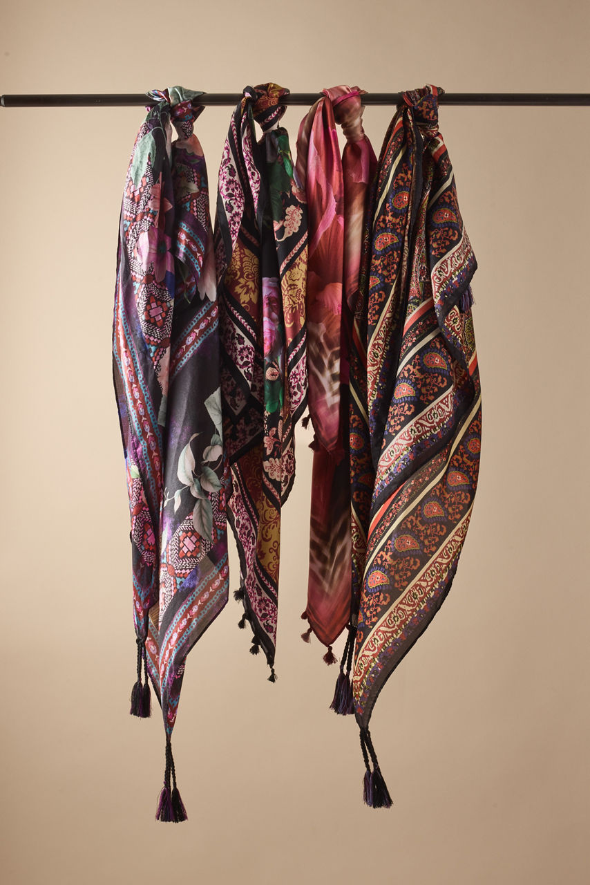 MOSLEY SILK SCARF, , large image 2