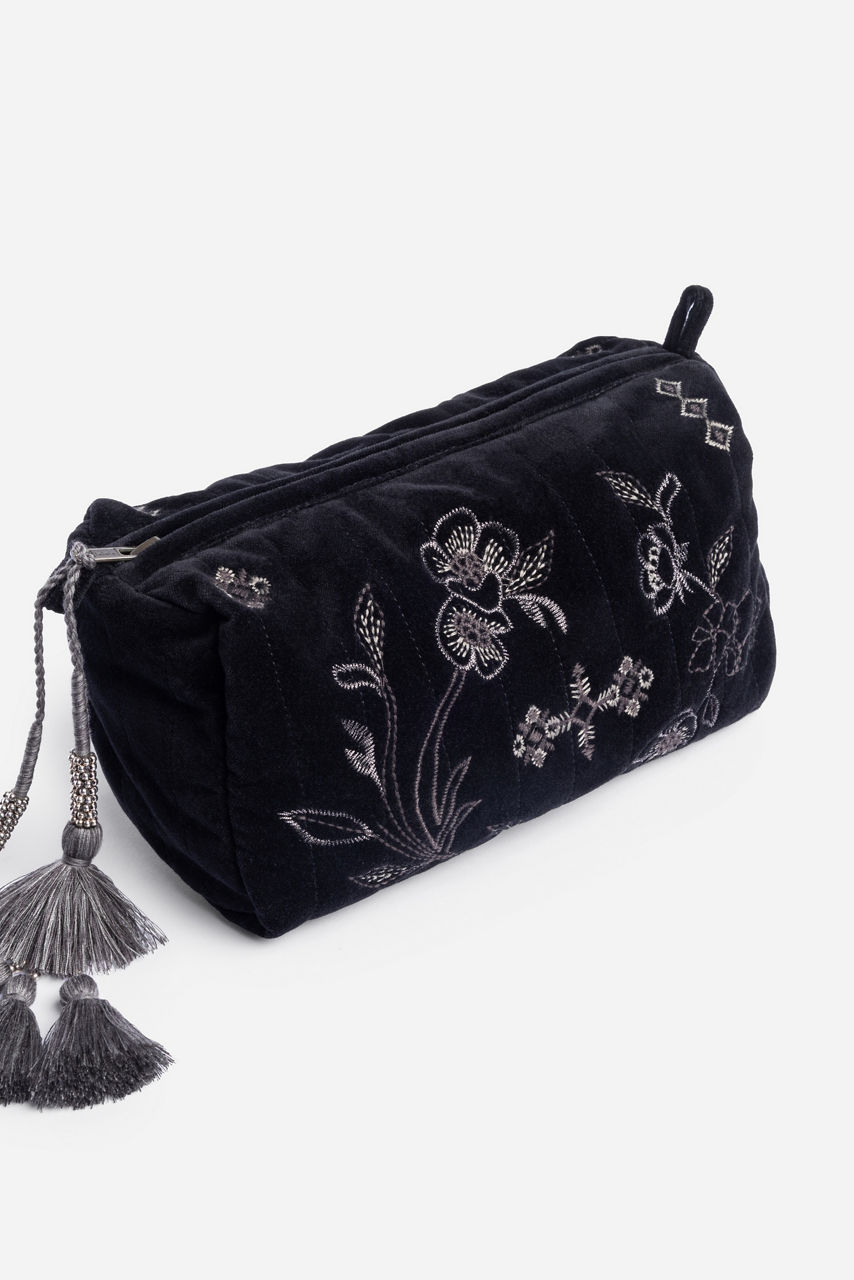 VELVET QUILTED CLUTCH, , large image 2