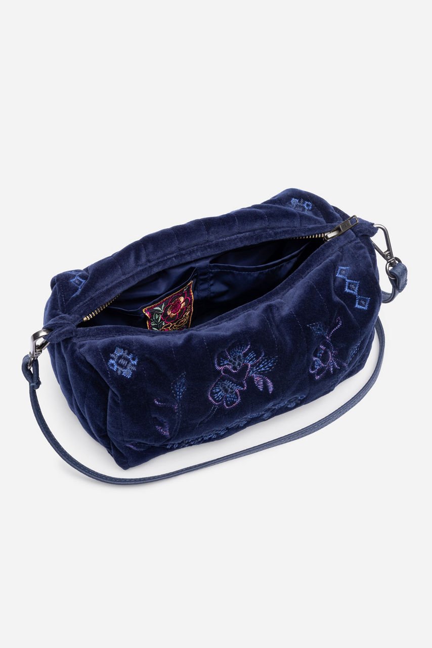 VELVET QUILTED CLUTCH, , large image 4