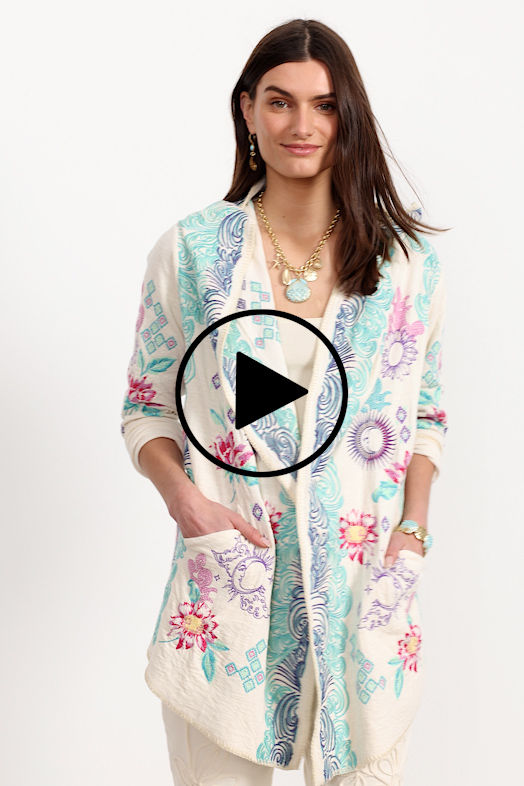 BIYA SHORT HOODIE, , large video