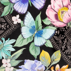 Black Butterfly Ring Bandeau, , swatch