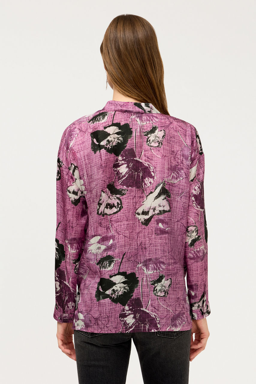 THE AUDREY BUTTON UP SHIRT WITH HIDDEN PLACKET, , large image 4