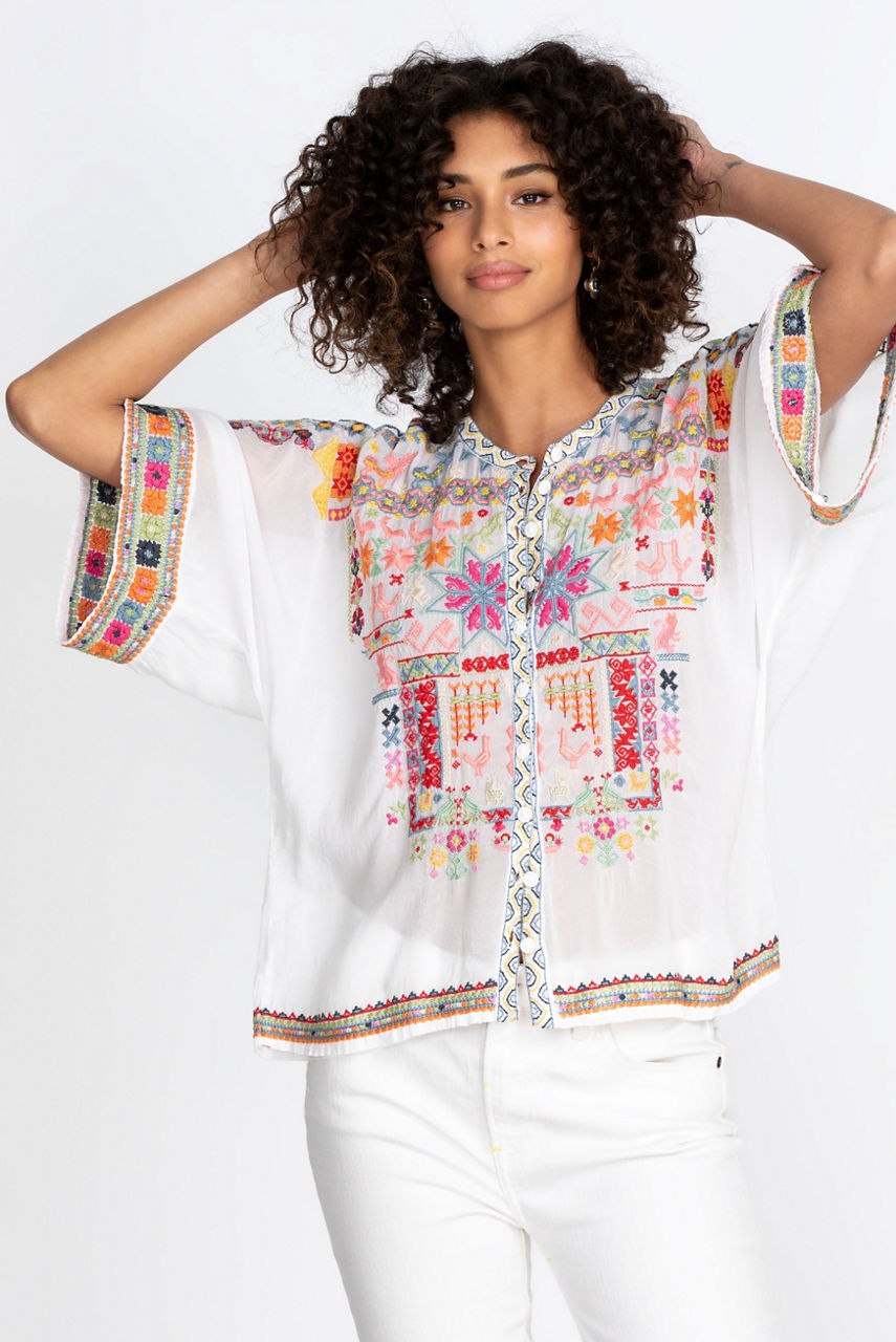 Buy Xylia Blouse | Johnny Was