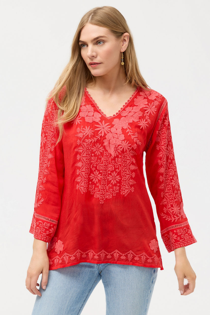 RIVEDA TONAL BLOUSE, , large image 1