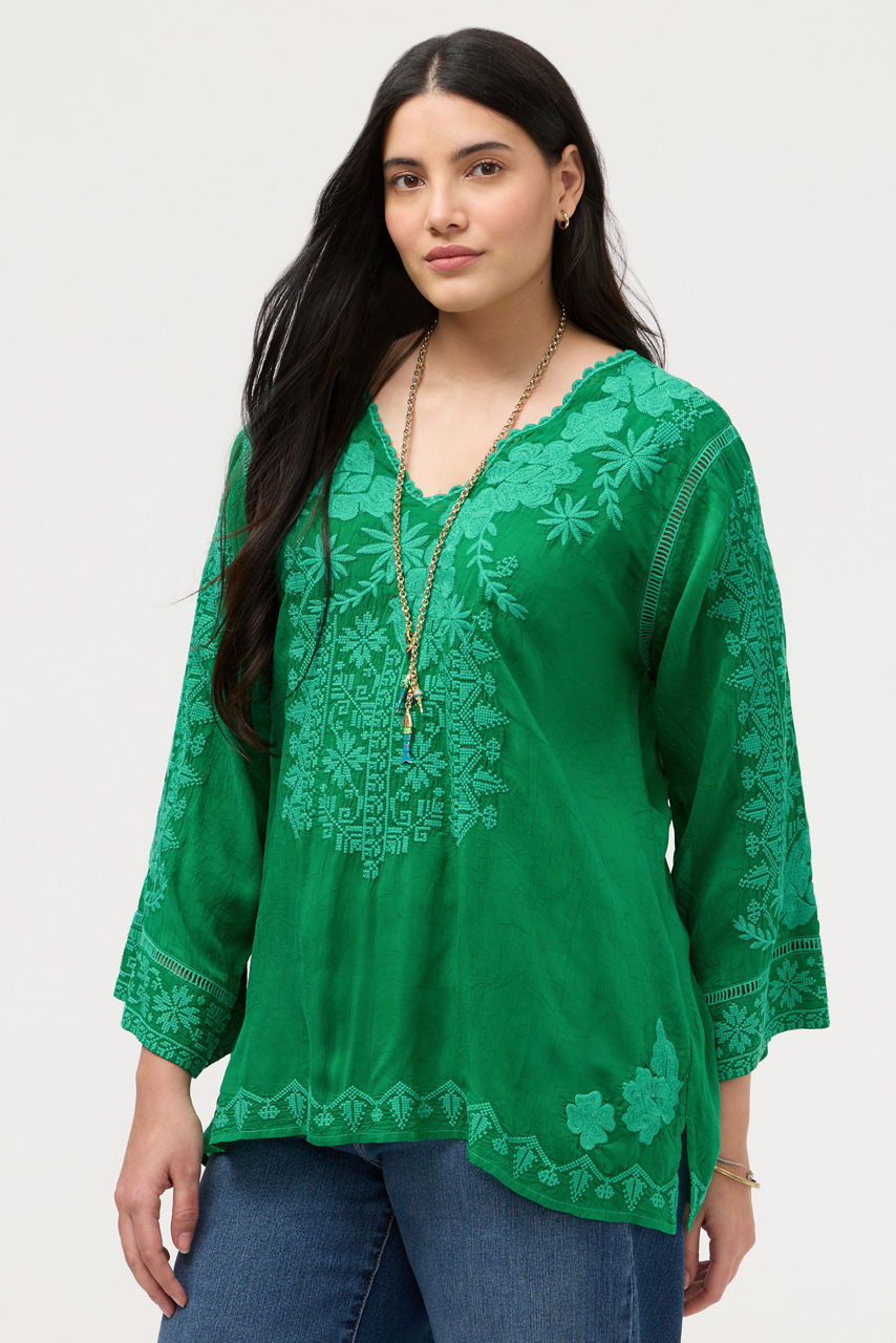 RIVEDA TONAL BLOUSE, , large image 1