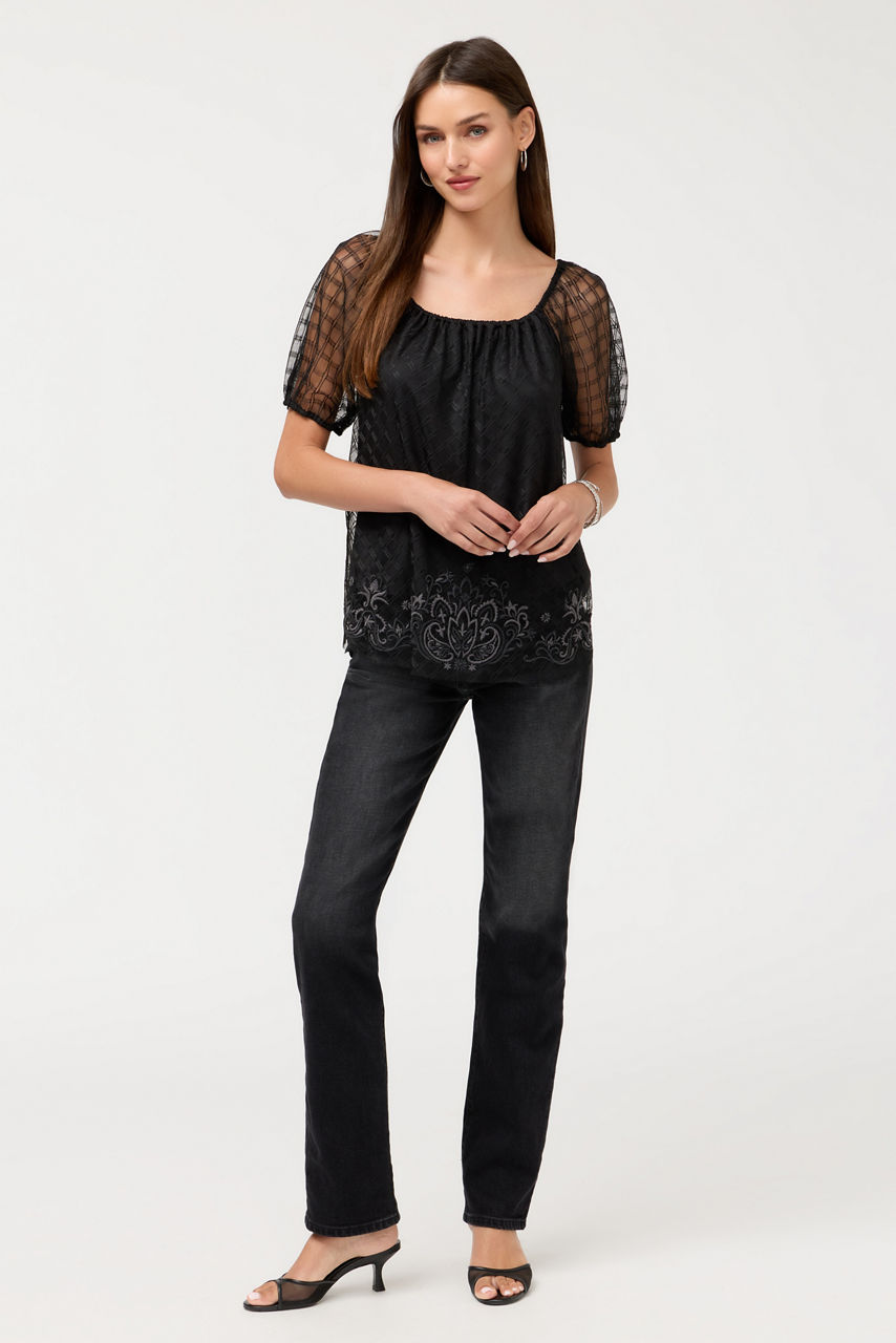 AMARRAH MESH BLOUSE, , large image 3