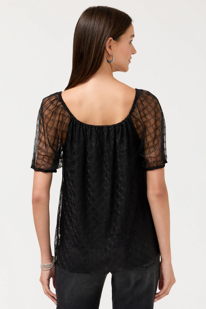 AMARRAH MESH BLOUSE, , large image 4
