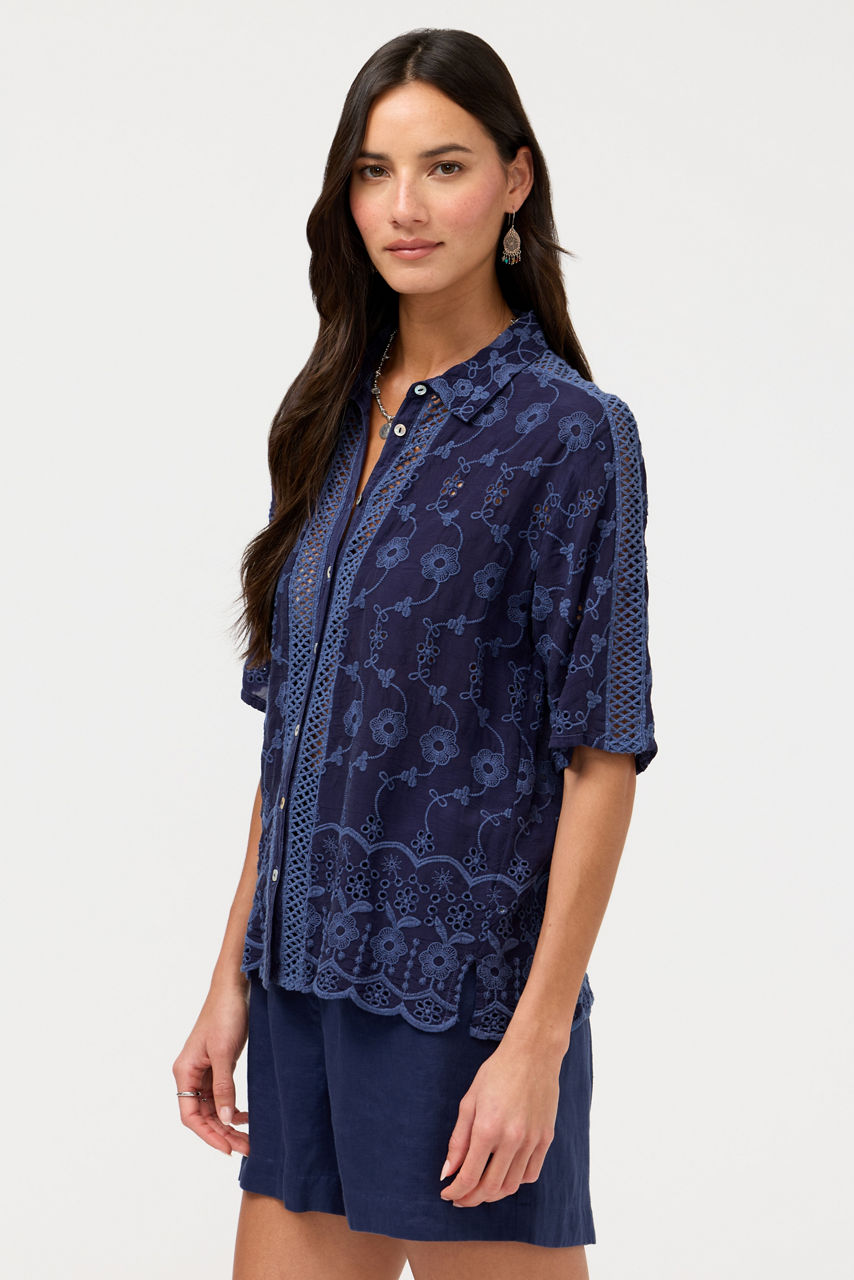 DEENA BUTTON DOWN TOP, , large image 3