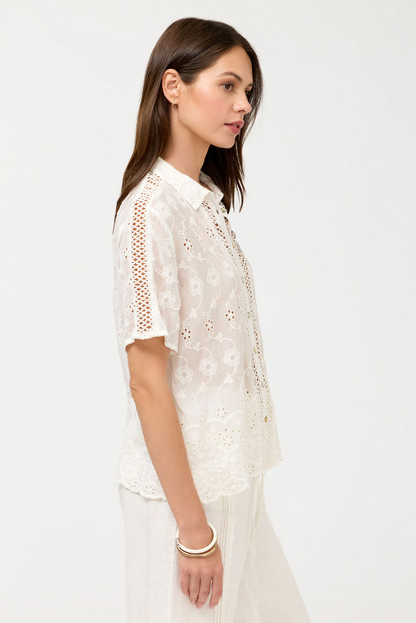 DEENA BUTTON DOWN TOP, , large image 2