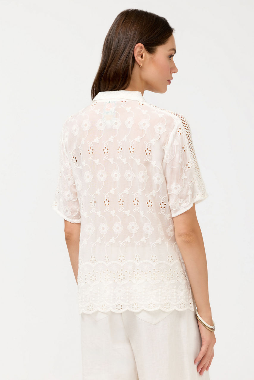 DEENA BUTTON DOWN TOP, , large image 4