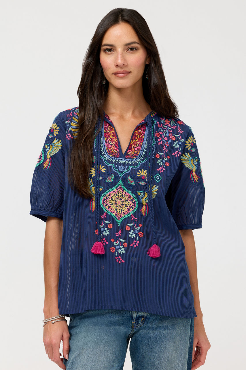 MARGOT SHORT SLEEVE BLOUSE, , large image 1