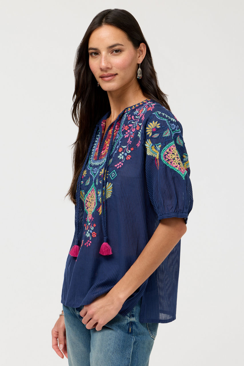 MARGOT SHORT SLEEVE BLOUSE, , large image 2