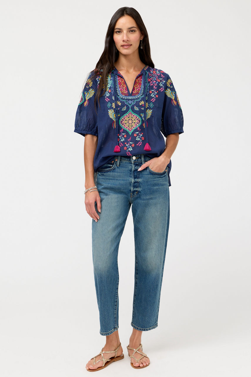 MARGOT SHORT SLEEVE BLOUSE, , large image 5