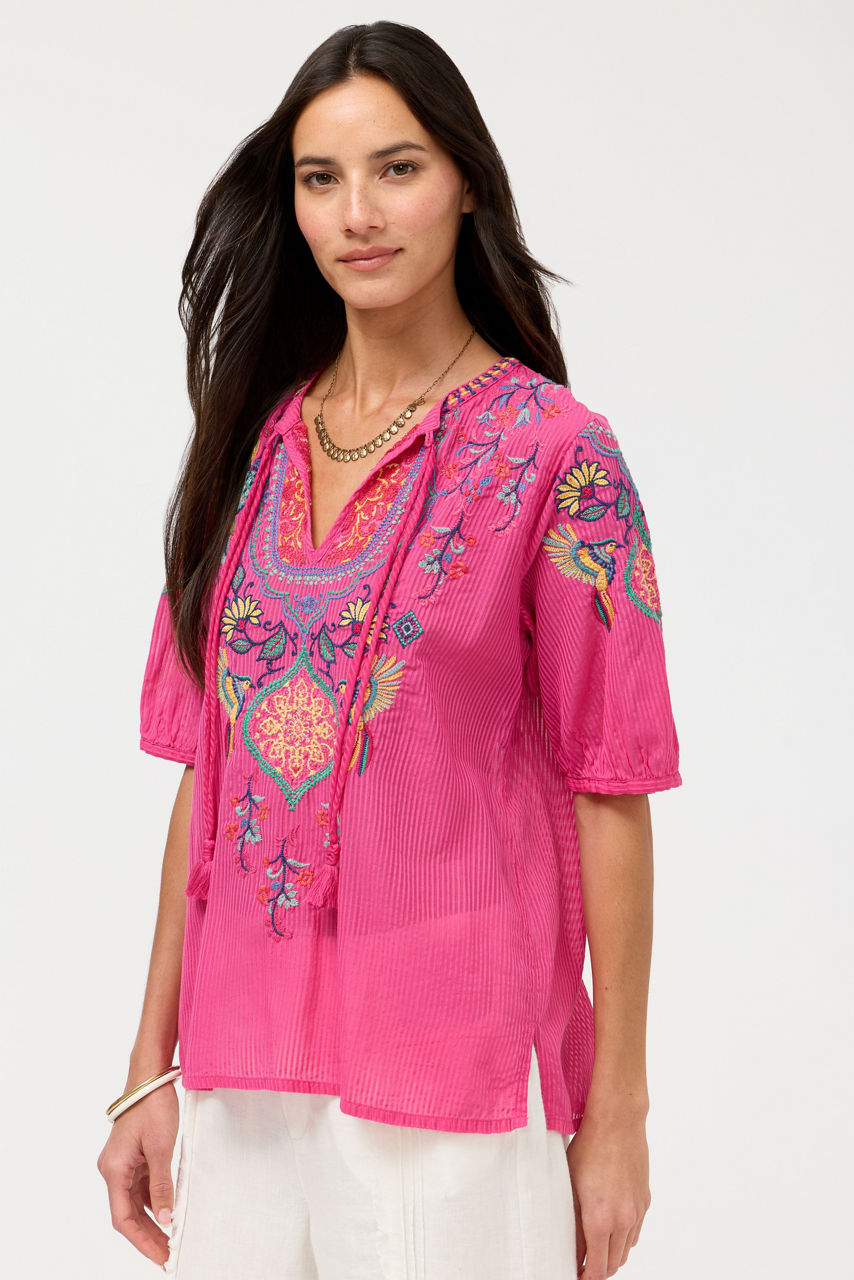 MARGOT SHORT SLEEVE BLOUSE, , large image 2