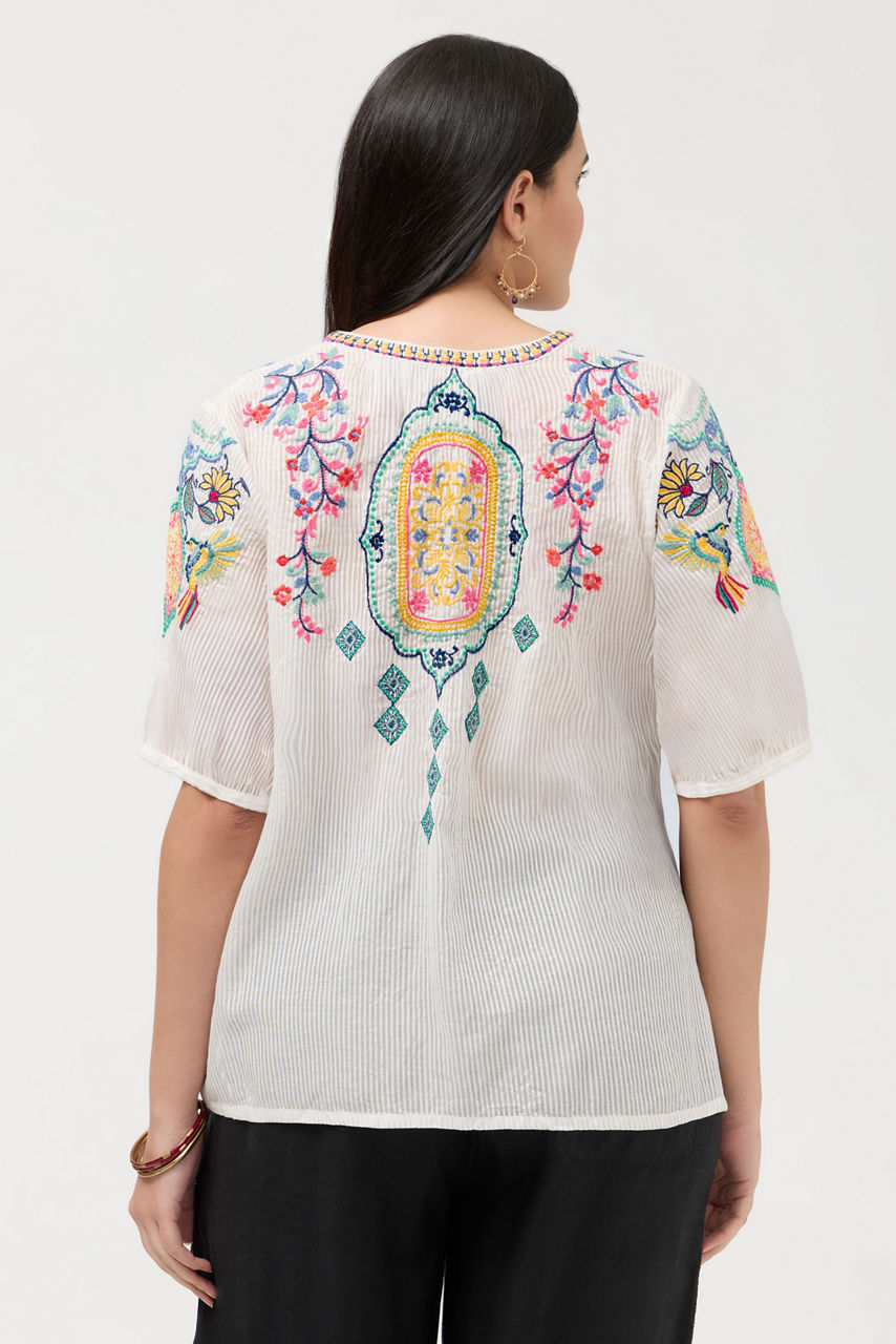MARGOT SHORT SLEEVE BLOUSE, , large image 4