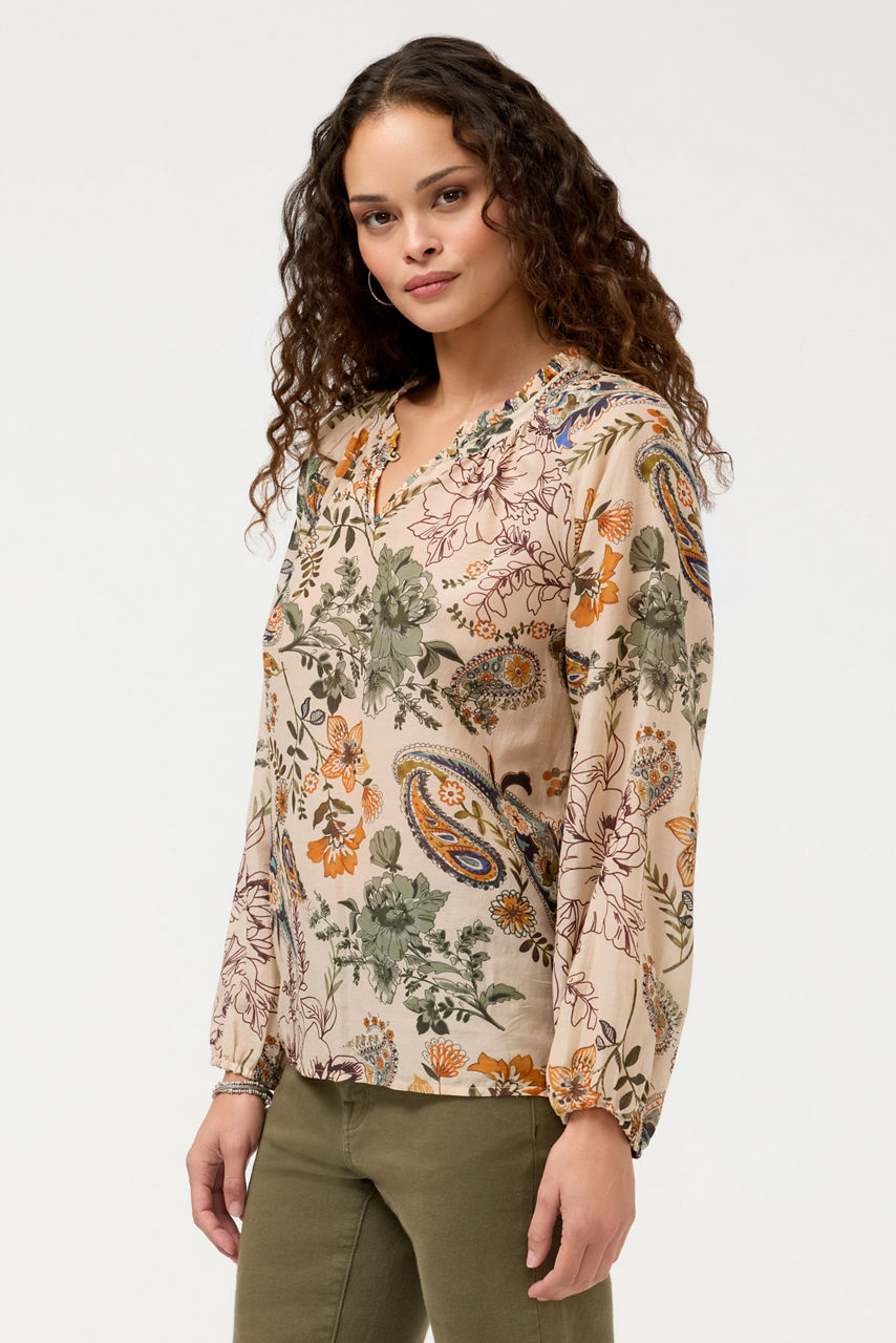 BELLINA RUFFLE COLLAR BLOUSE, , large image 2