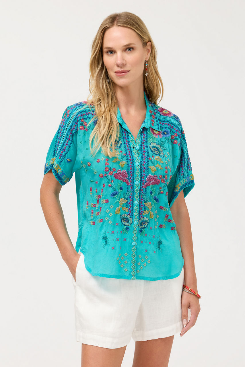 THE AUDREY SHORT SLEEVE SHIRT, , large image 1