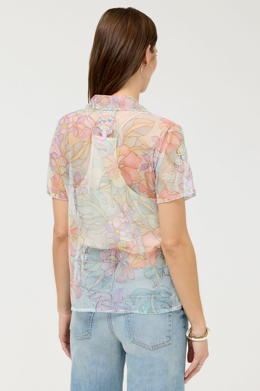 DELLUCI MESH CAMP SHIRT, , large image 4