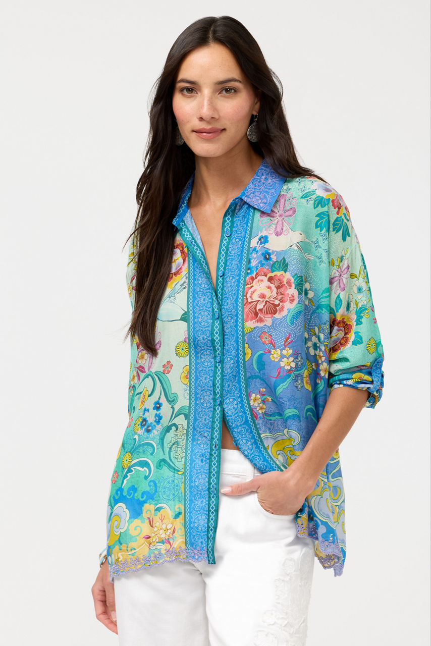 THE AUDREY BUTTON UP SHIRT, , large image 1