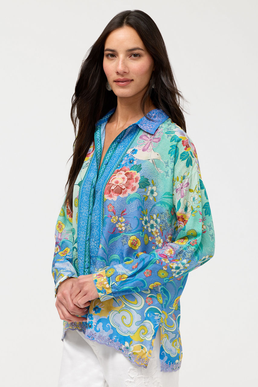 THE AUDREY BUTTON UP SHIRT, , large image 2