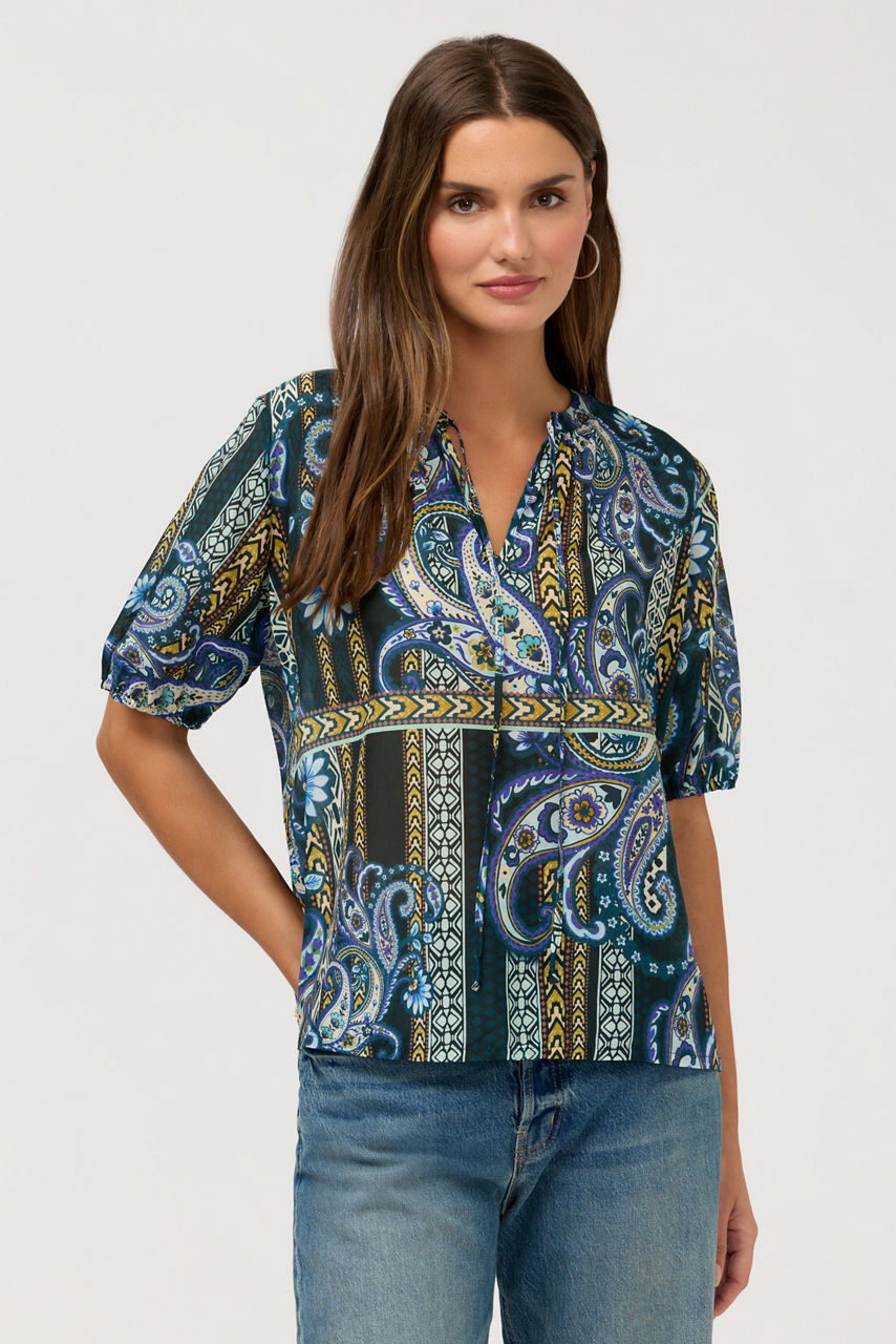 MARGOT SHORT SLEEVE BLOUSE, , large image 1