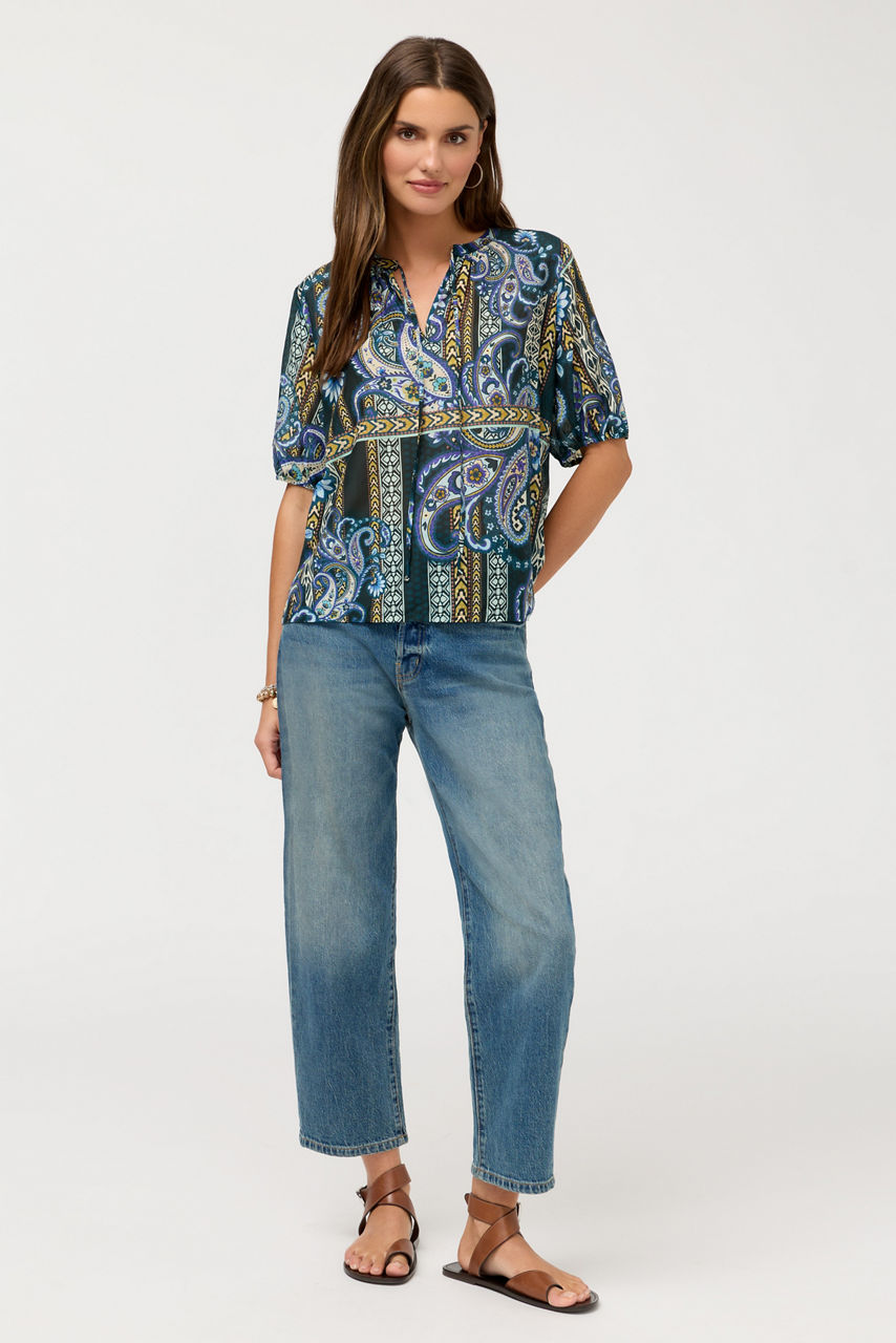 MARGOT SHORT SLEEVE BLOUSE, , large image 2