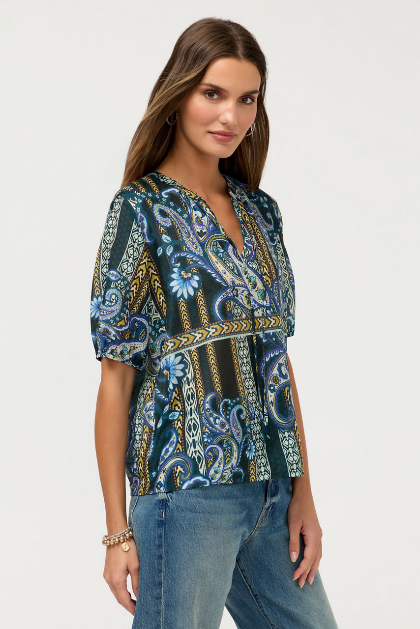 MARGOT SHORT SLEEVE BLOUSE, , large image 3