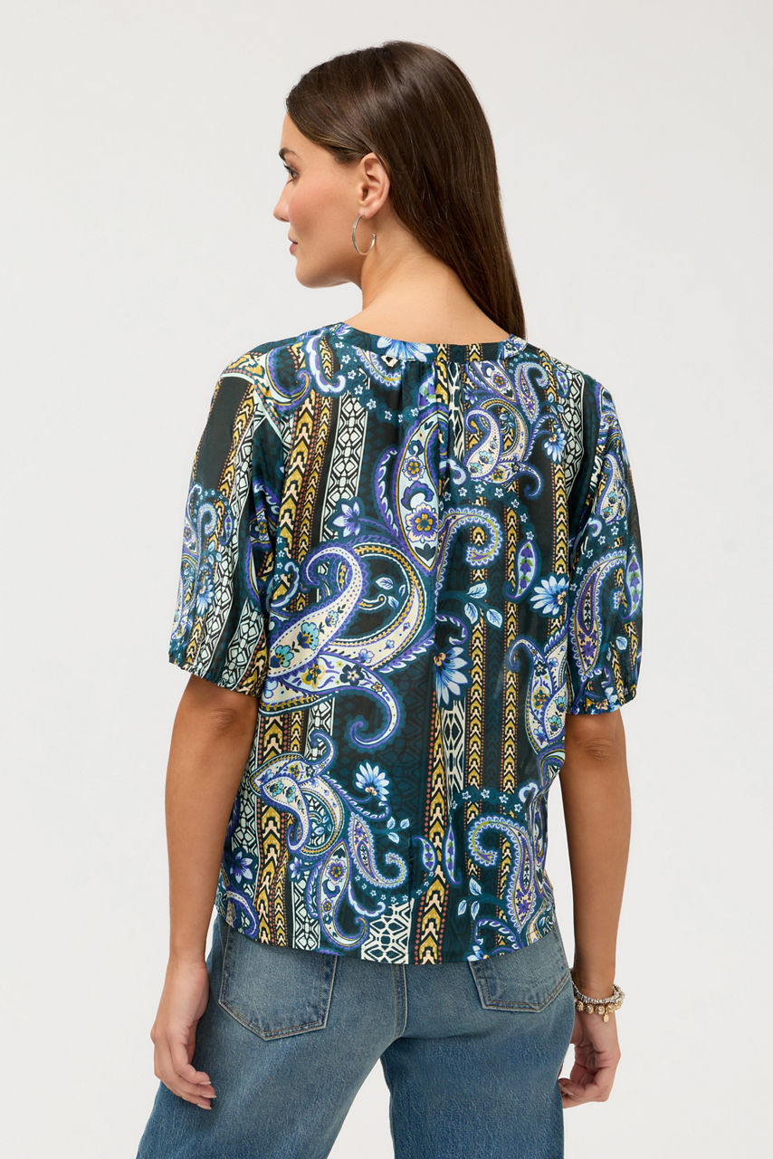 MARGOT SHORT SLEEVE BLOUSE, , large image 4