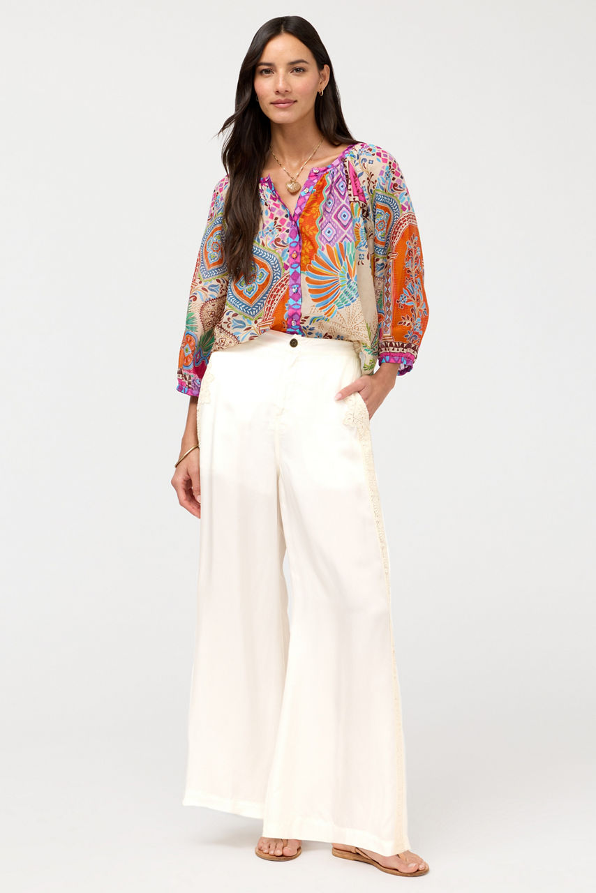 MICHAELLA PEASANT BLOUSE, , large image 4
