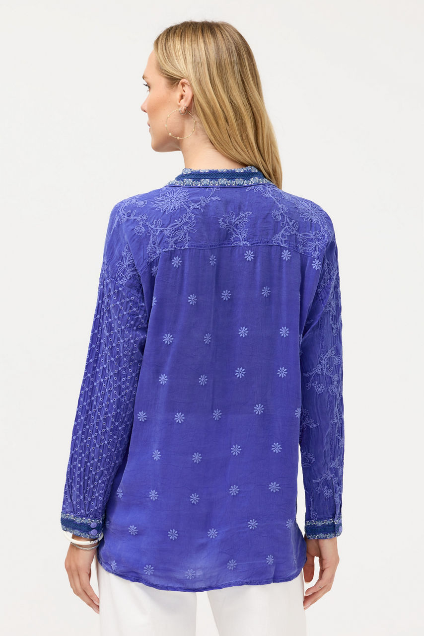 SLIM AUDREY BUTTON DOWN TUNIC, , large image 4