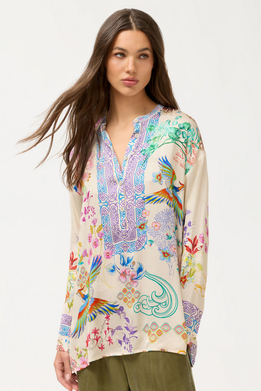THE AUDREY HENLEY TUNIC, , large image 1