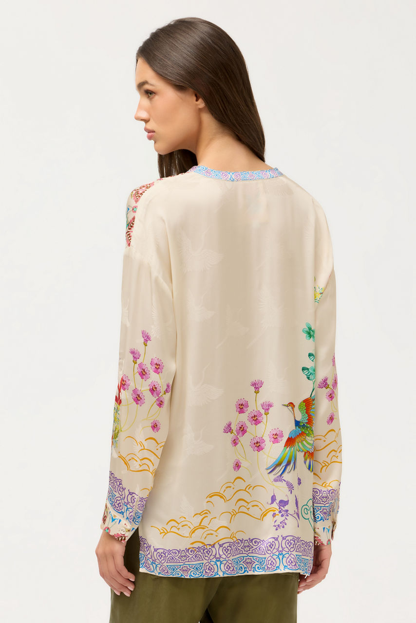 THE AUDREY HENLEY TUNIC, , large image 3