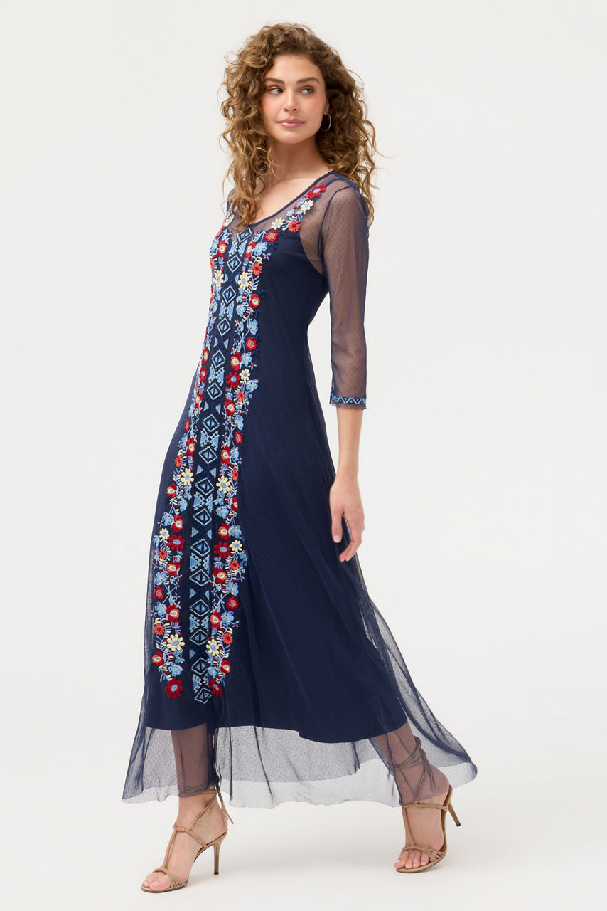 AIKO MESH DRESS, , large image 1